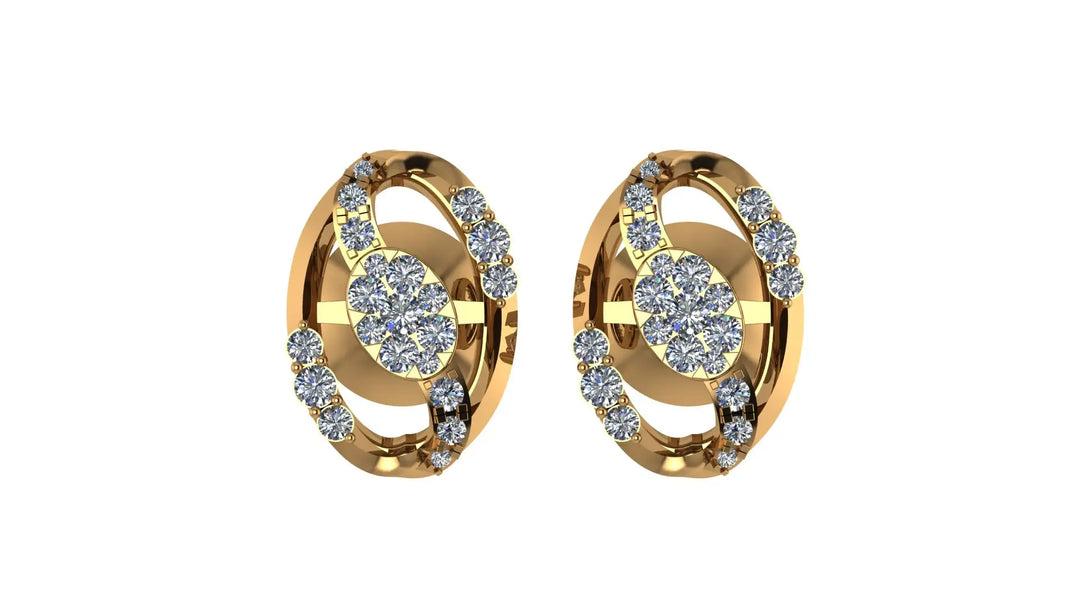 0.56 ct Lab-Grown Diamond Round Blush Stud Earrings