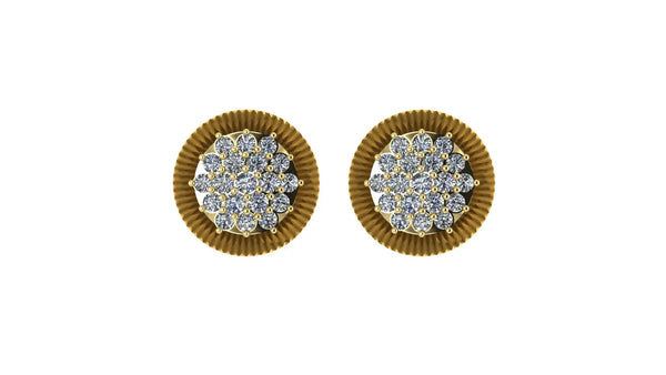 0.43 ct Lab-Grown Diamond Round Lustrous Stud Earrings