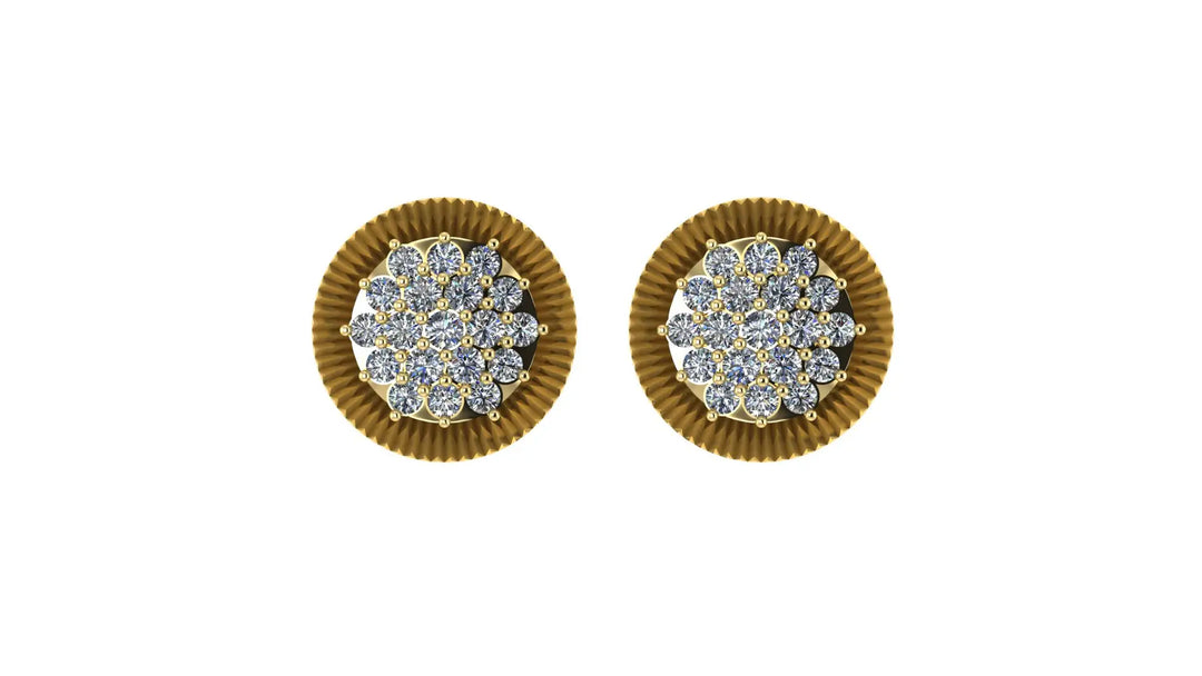 0.43 ct Lab-Grown Diamond Round Lustrous Stud Earrings