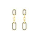 0.52 ct Lab-Grown Diamond Round Dangle Earrings