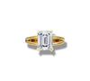 2 Ct Lab Grown Emerald Verdant Solitaire Ring