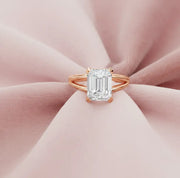 2 Ct Lab Grown Emerald Verdant Solitaire Ring