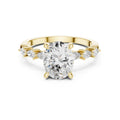 1.99ct Modern Grace Oval Lab Grown Diamond Ring