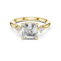 1.93ct Art Deco Emerald Lab Grown Diamond Ring