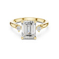 2.23ct Modern Line Emerald Lab Grown Diamond Ring