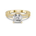 1.97ct Halo Elegance Emerald Lab Grown Diamond Ring
