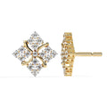 0.8 Ct Halo Sparkle Bloom Round Halo Studs
