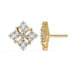 0.8 Ct Halo Sparkle Bloom Round Halo Studs