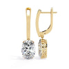 1.7 Ct Moonarc Drops Oval Hoops