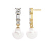 2.1 Ct Princess Curve Dangling Princess Hoops