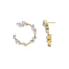 0.8 Ct Golden Glide Round Hoops