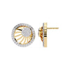 0.4 Ct Flicker Frost Round Halo Studs