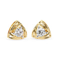 0.7 Ct Twilight Verse Round Solitaire Studs