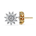 1.4 Ct Royal Quill Marquise Halo Studs