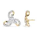 1.4 Ct Petal Shine Lightweight Round Earrings