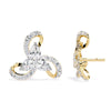 1.4 Ct Petal Shine Lightweight Round Earrings