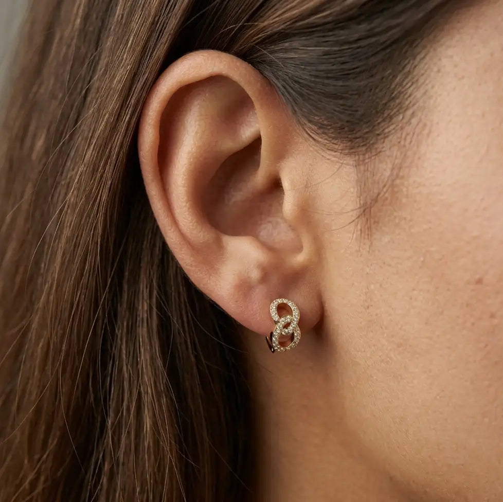 0.66 ct lab grown diamond celestial infinia earrings