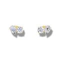 2.01 ct Lab-Grown Diamond Round & Pear Cut Earrings