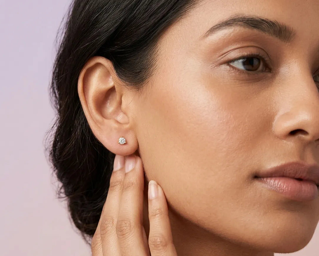 0.20 ct Lab-Grown Diamond Round Cut Earrings