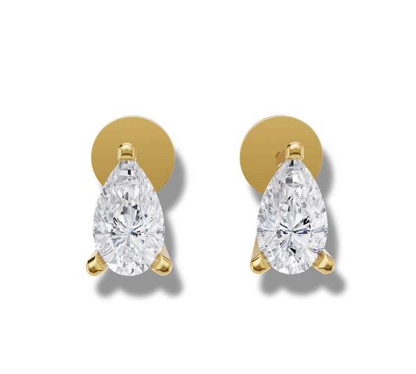 0.19 ct Lab-Grown Diamond Pear Cut Earrings