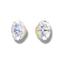 0.21 ct Lab-Grown Diamond Oval Cut Earrings