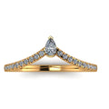 0.25 ct Lab-Grown Diamond Pear & Round Ring
