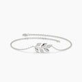 0.076 ct Lab-Grown Diamond Round Minimal Chain Bracelet