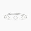 0.085 ct Lab-Grown Diamond Round Dainty Chain Bracelet