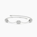 0.138 ct Lab-Grown Diamond Round Refined Chain Bracelet