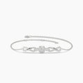 0.19 ct Lab-Grown Diamond Round Elegant Chain Bracelet