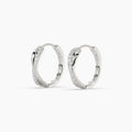 0.115 ct Lab-Grown Diamond Round Effortless Hoop Earrings