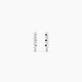 0.11 ct Lab-Grown Diamond Round Sleek Hoop Earrings