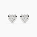 0.155 ct Lab-Grown Diamond Round White Gold Stud Earrings