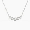 0.14 ct Lab-Grown Diamond Round Five-Stone Pendant