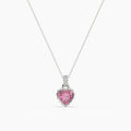0.23 ct Lab-Grown Diamond Heart & Round Pendant