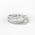 0.14 ct Lab-Grown Diamond Round Charm Ring