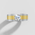 1.16 ct Lab-Grown Diamond Round Dual Tone Ring