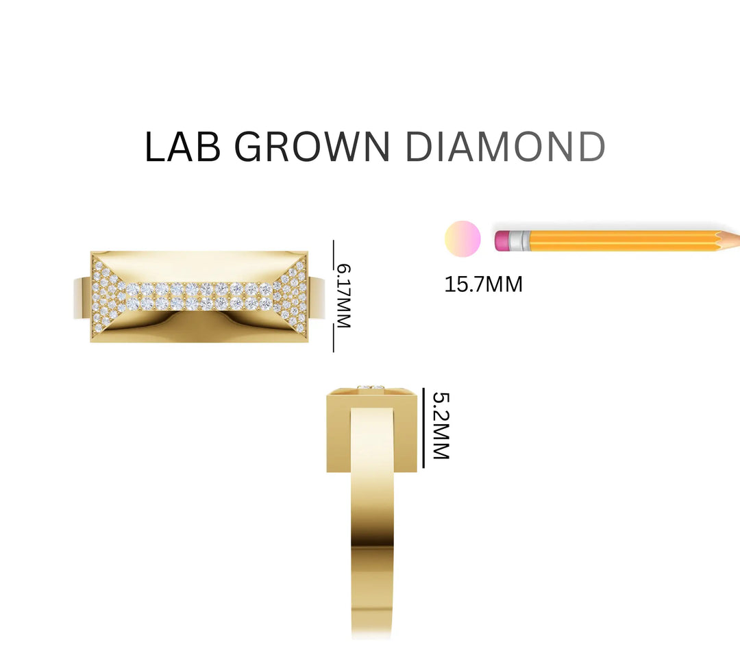 0.09 ct Lab-Grown Diamond Men's Party Wear Ring