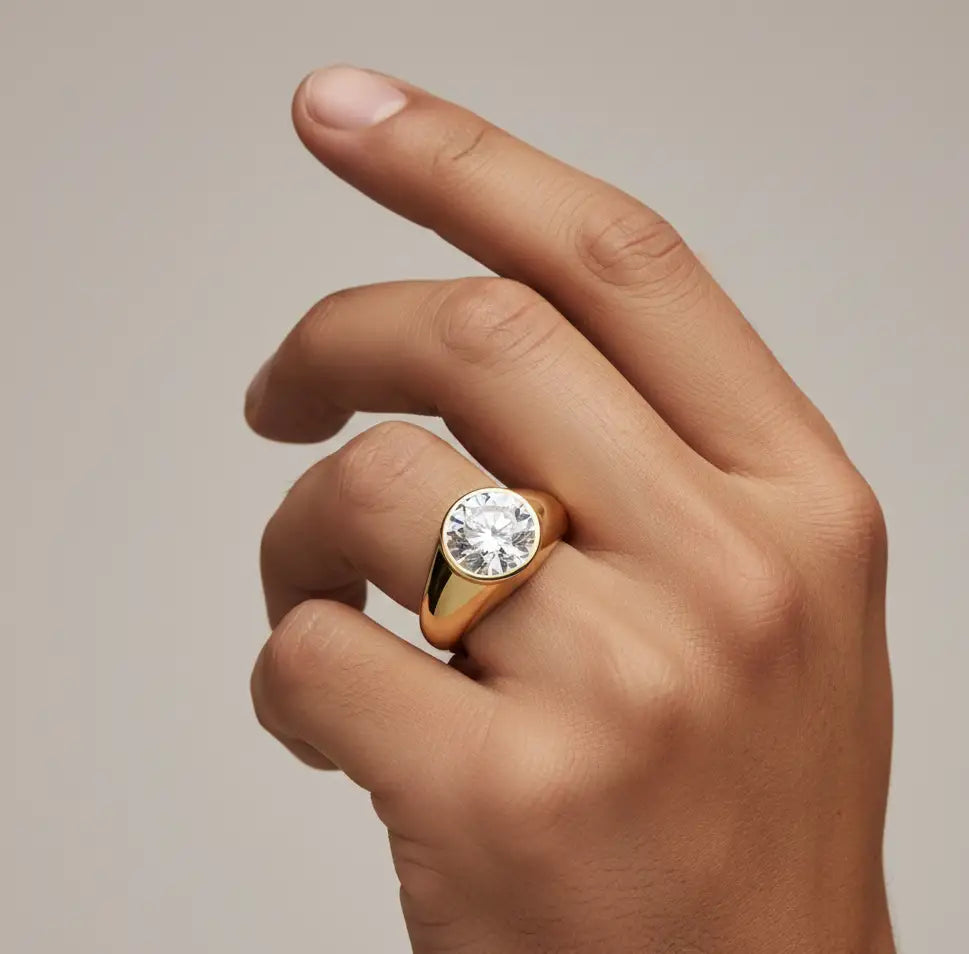 2.27 ct Lab-Grown Diamond Men's 2 Carat Solitaire