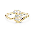 0.186ct Lab Grown Diamond Teardrop Accent Ring