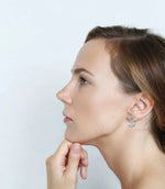 Load image into Gallery viewer, 2.1 Ct Celestial Petal Hoops
