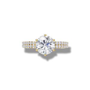 1.29 Ct Lab Grown Diamond Solitaire Aura Ring