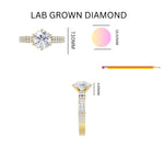Load image into Gallery viewer, 1.29 Ct Lab Grown Diamond Solitaire Aura Ring
