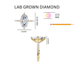 Load image into Gallery viewer, The Marquise Solitaire Crest Ring
