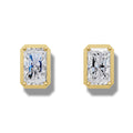 0.81 ct Lab-Grown Diamond Round & Radiant Earrings