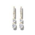 1.73 ct Lab-Grown Diamond Oval Cut Earrings
