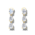 0.70 ct Lab-Grown Diamond Oval & Pear Cut Earrings
