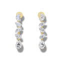 0.87 ct Lab-Grown Diamond Half Moon & Marquise Earrings
