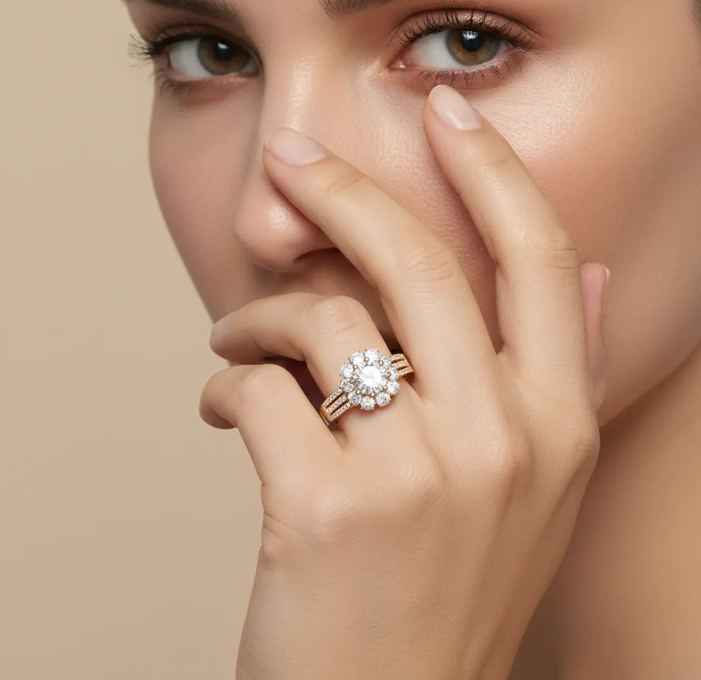 0.98 ct Lab-Grown Diamond Round Forever Ring