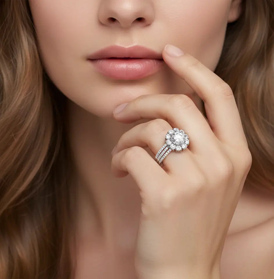 0.993 ct Lab-Grown Diamond Round Forever Ring